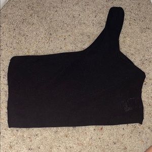 SHEIN one shoulder crop top